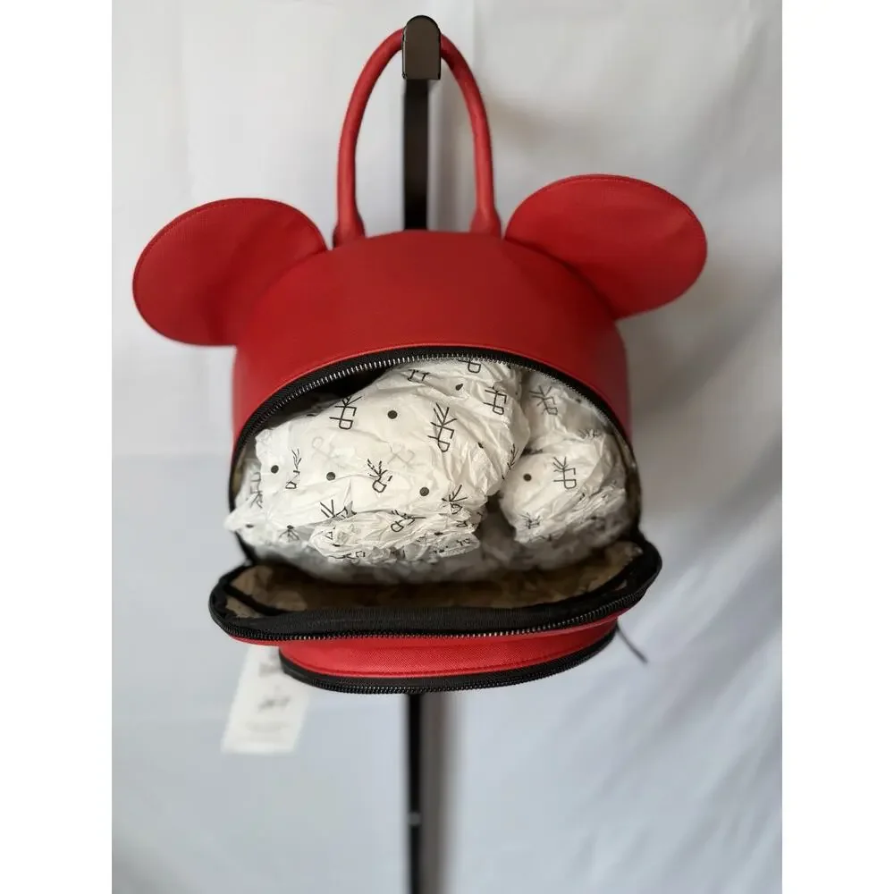 Disney Baby x Freshly Picked Mickey Anaheim Backpack Diaper Bag in Rogue Red